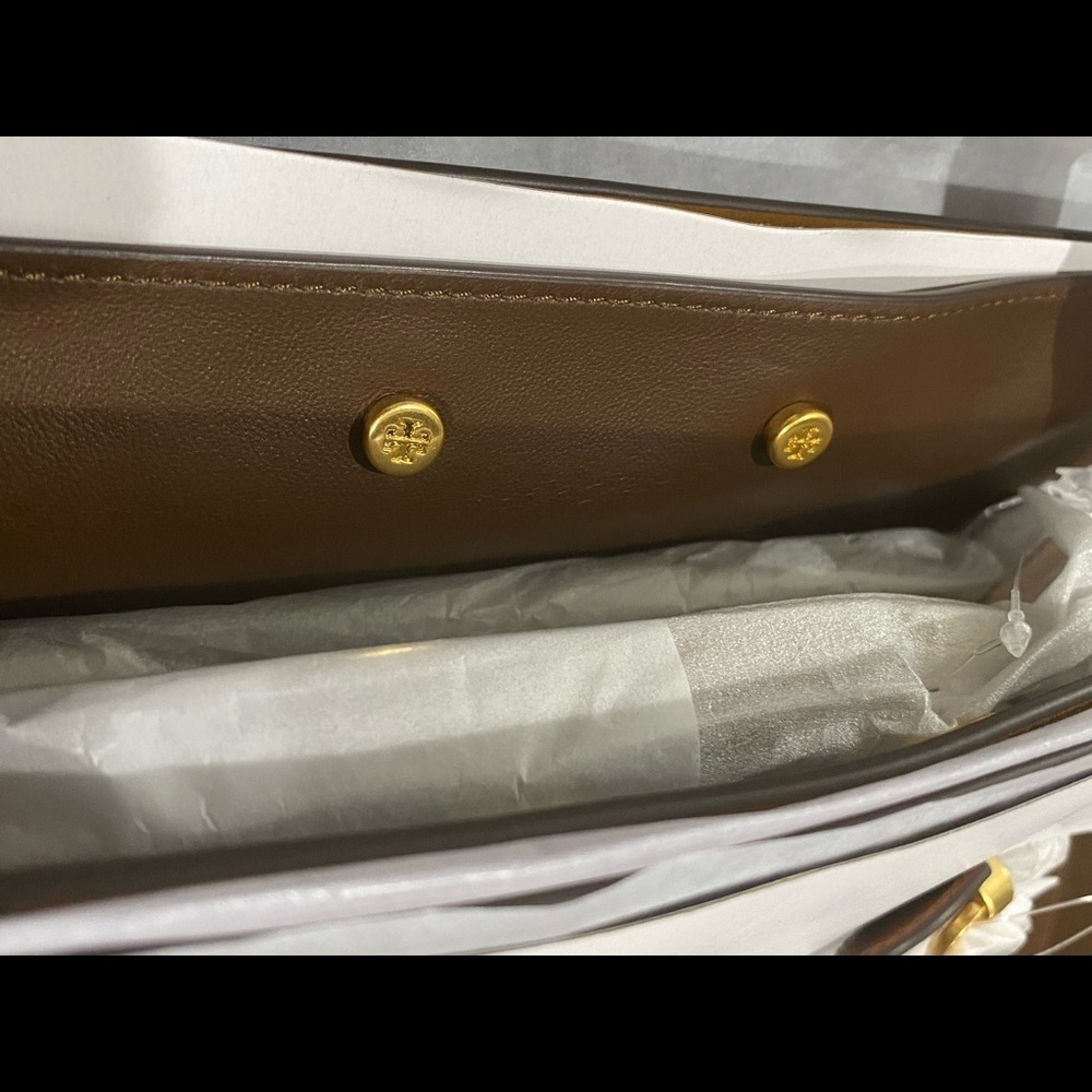 TORY BURCH• Lee Radziwill Double Exotic Bag - Picture 10 of 13